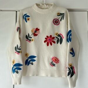 Gorgeous Embroidered Boden Sweater